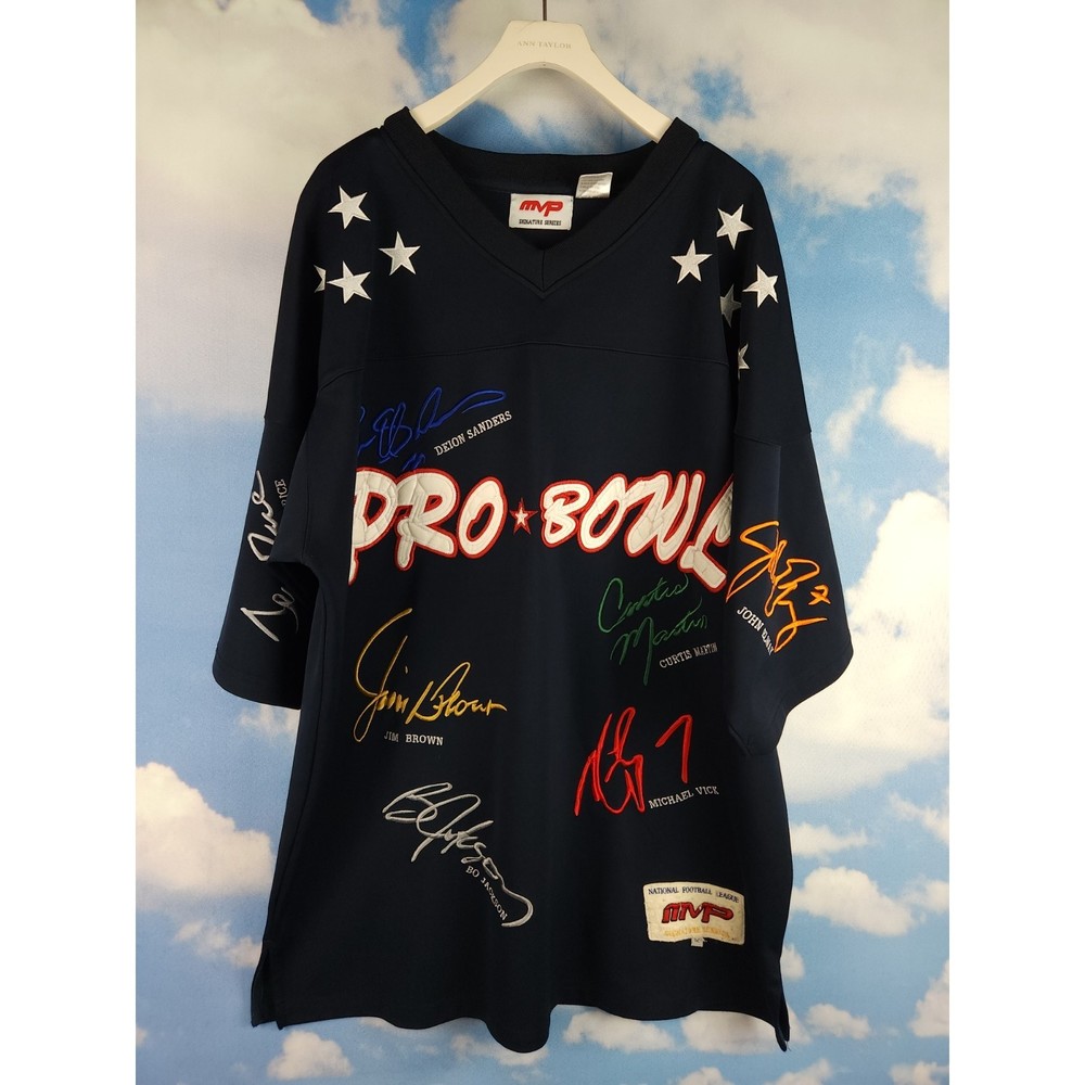 MVP NFL Pro Bowl Signature Series Football Jersey Size 52 Elway Montana Simpson